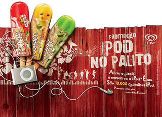 Illustration for article titled Ice Cream Company Gives Away 10,000 Frozen iPods Inside Popsicles